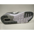 Mulheres lazer Wide Insole White Gray Running Shoes